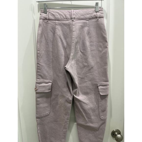 Wilfred Free Aritzia Modern Cargo Pants Purple Slate Barrel Leg High Rise Sz 4 - Picture 4 of 8